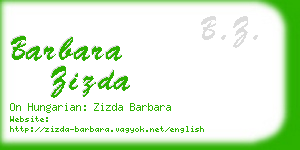 barbara zizda business card